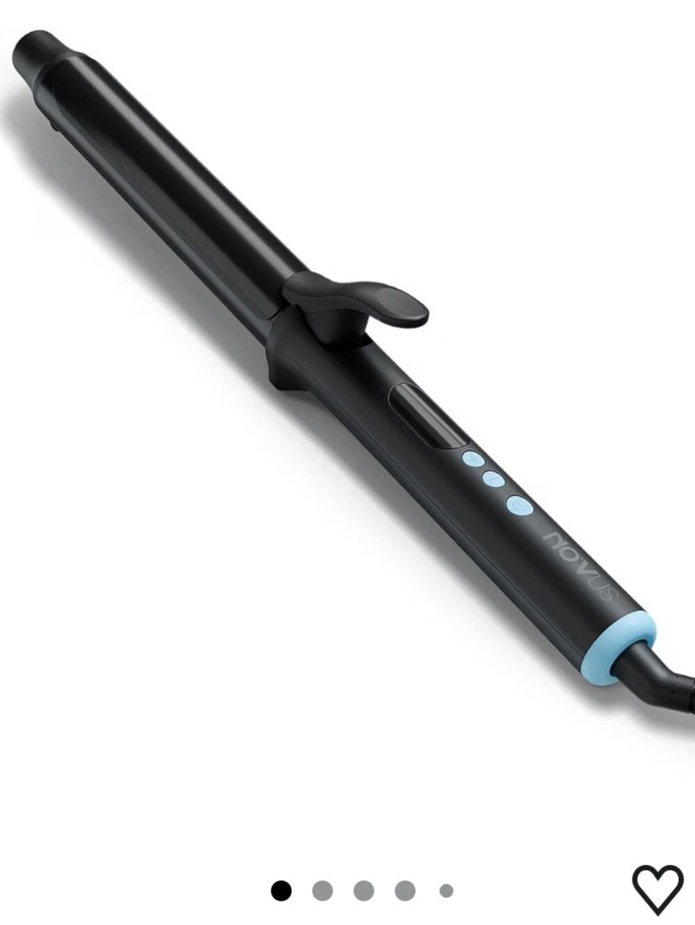 NOVUS Extended Barrel Curling Iron 1.25 Inch - Long Barrel Hair Curler